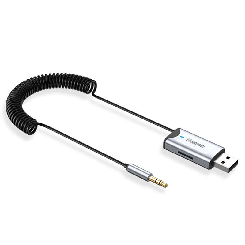 MnnWuu AUX USB bluetooth 5.3 Music Receiver Adapter Dongle 3.5mm Jack SBC AAC Audio CVC Noise Cancel