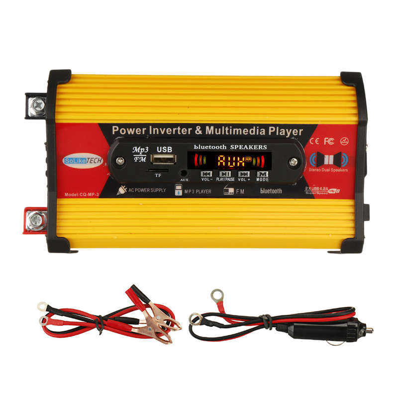 600W Car Power Inverter Modified Sine Wave Solar Inverter Power Inverter & MP3