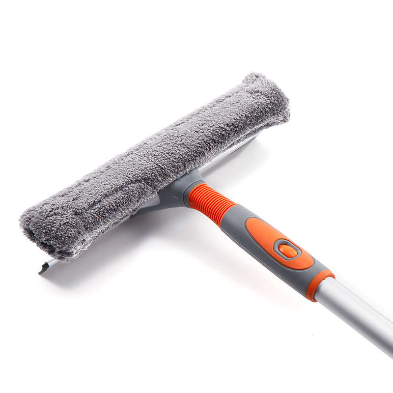 Window Cleaner Baban 61'' Aluminum Microfiber Cleaner Extension Pole Window Cleaning Washing Tool fo