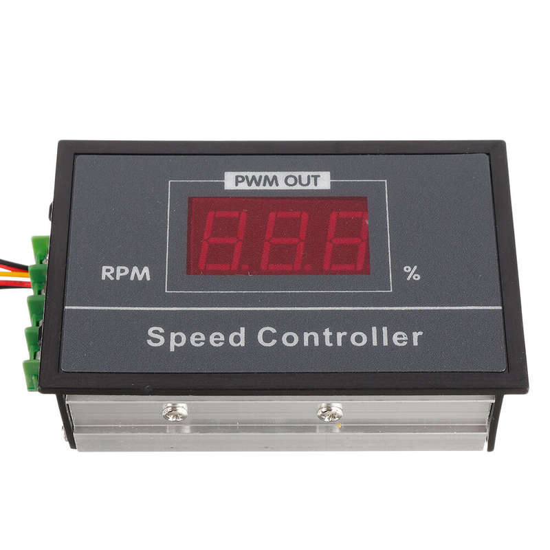 30A DC 6V 12V 24V 48V PWM Motor Speed Controller LED Digital Display Adjustable Voltage Regulator wi