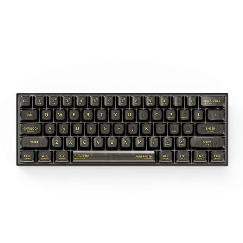 New Anne Pro 2D RGB 60% Mini Mechanical Gaming Keyboard 61 Keys Hot-Swappable bluetooth 5.0 Type-C R