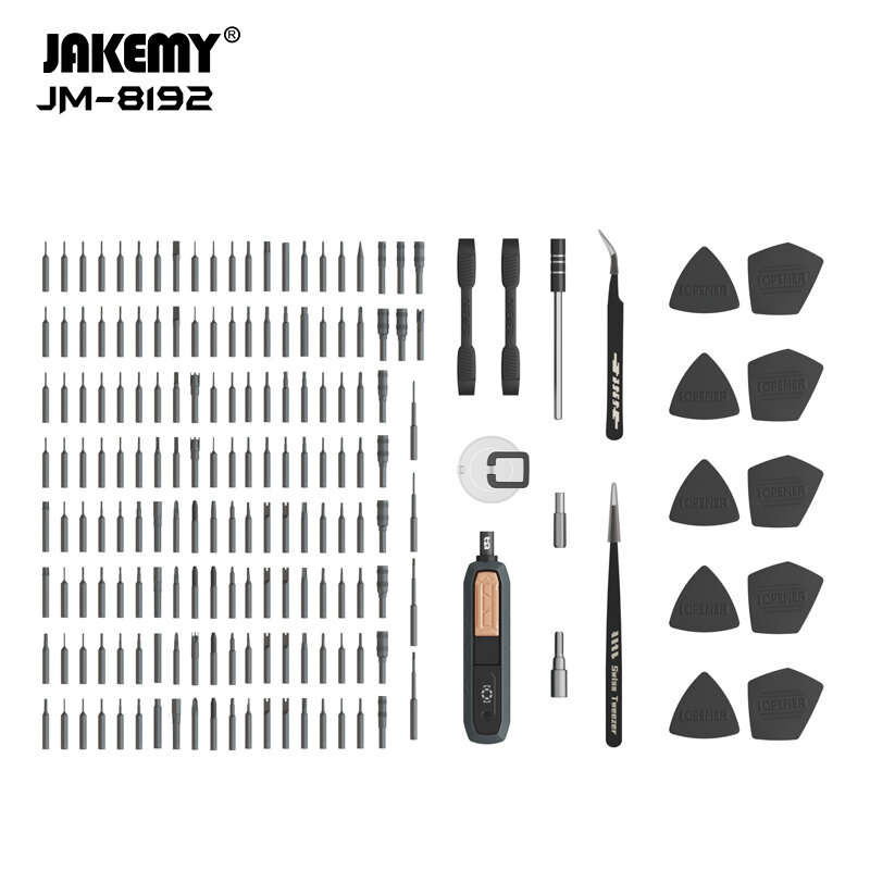 JM-8192 Multi-Functional 180-in-1 Precision Screwdriver Tool Set Chrome Vanadium Bits Stripped Screw