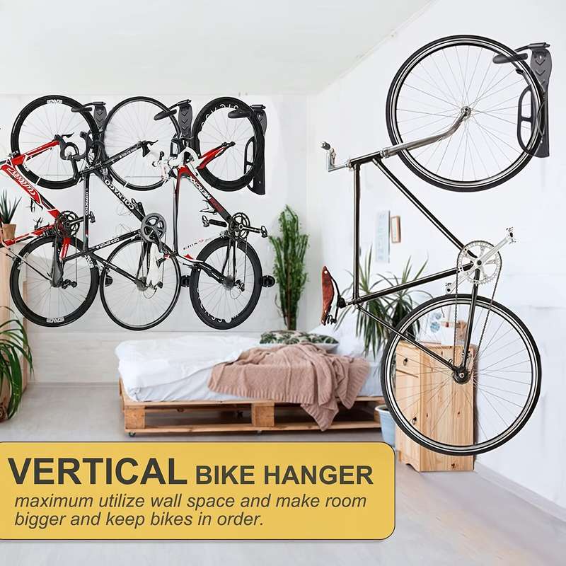 Bicycle Wall Mount Rack Storage Fixed Hanging Hook Bike Support Stand Bracket Holder for MTB Road Bi