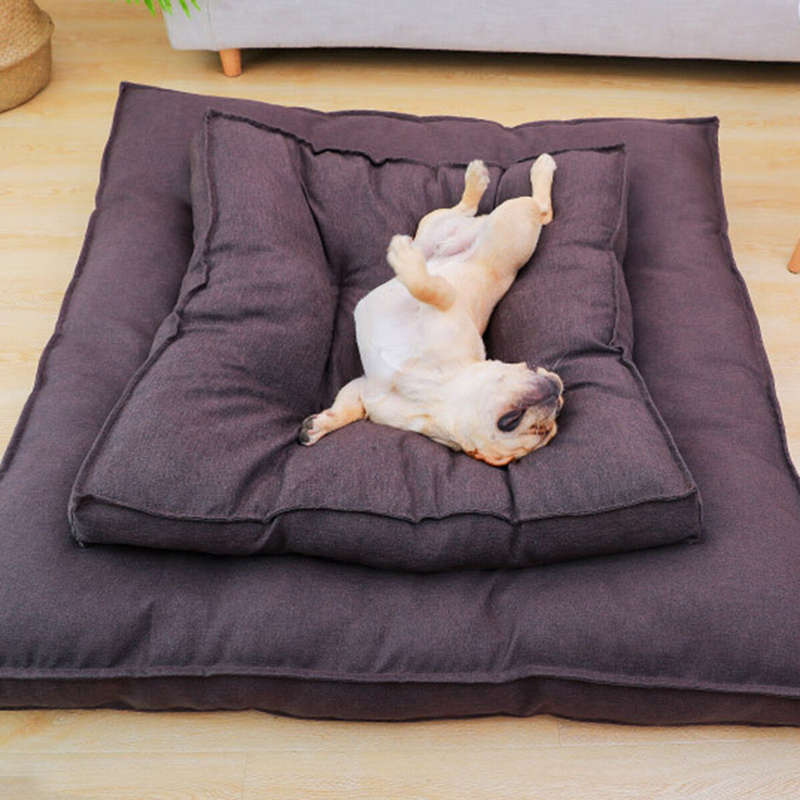 Pet Calming Bed Soft Warm Cat Dog House Small Large Washable Mat Detachable Puppy Supplies 120x120x1