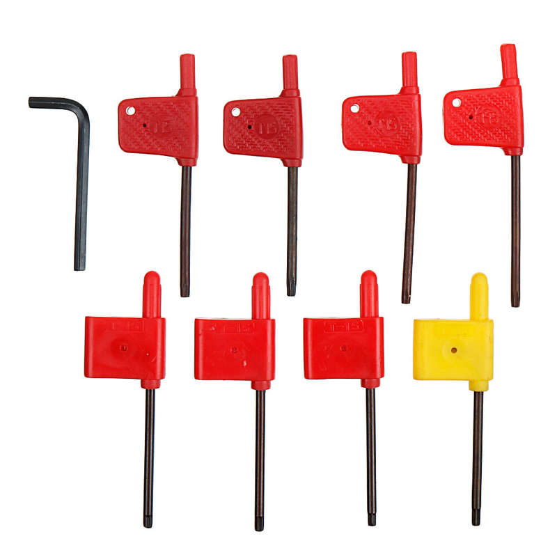 Drillpro 9pcs 16mm Shank Lathe Boring Bar Turning Tool Holder Set with Carbide Inserts