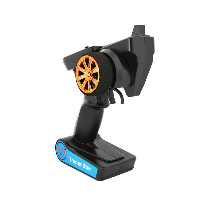Flyueace T-8166 2.4GHz 3CH Transmitter with RX-G4 Light Control Mini Receiver for RC Car Boat Tank M