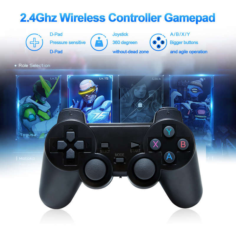 Ampown GD10 Retro TV Game Console 128G 4K 60fps HD HDMI Output Ultra Low Latency TV Game Stick 2.4G
