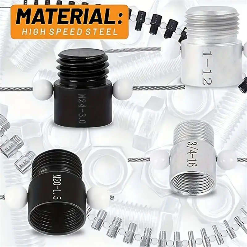 Nut & Bolt Thread Checker Inch & Metric 26 Male/Female Gauges Stainless Steel 14 Inch & 12 Metric Th