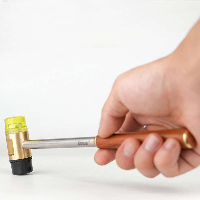Professional Versatile Woodworking Hammer Brass Ergonomic Design Compact Portable Durable Tool DIY P
