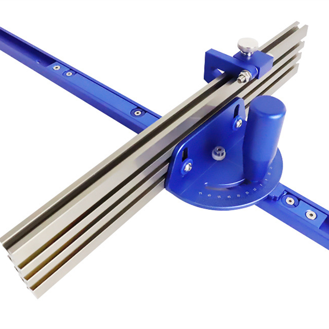 Woodworking Miter Gauge with Profile Fence and Stop Sawing Assembly Ruler for Table Saw Router Table