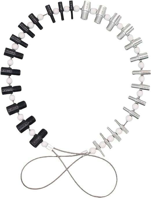 26PCS Thread Checker Set Metric and Inch Sizes Durable Comprehensive Coverage DIY Tool