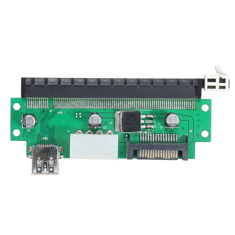 PCI-E Extender Card Adapter PCI Express 1X to 16X Extender Mining Rig 60cm USB 3.0 6Pin Power Mining