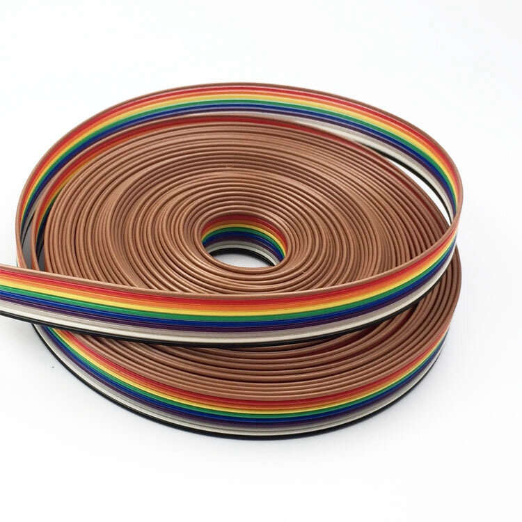 14P 5M/Roll High Quality Colorful Dupont Cable Flat Wire