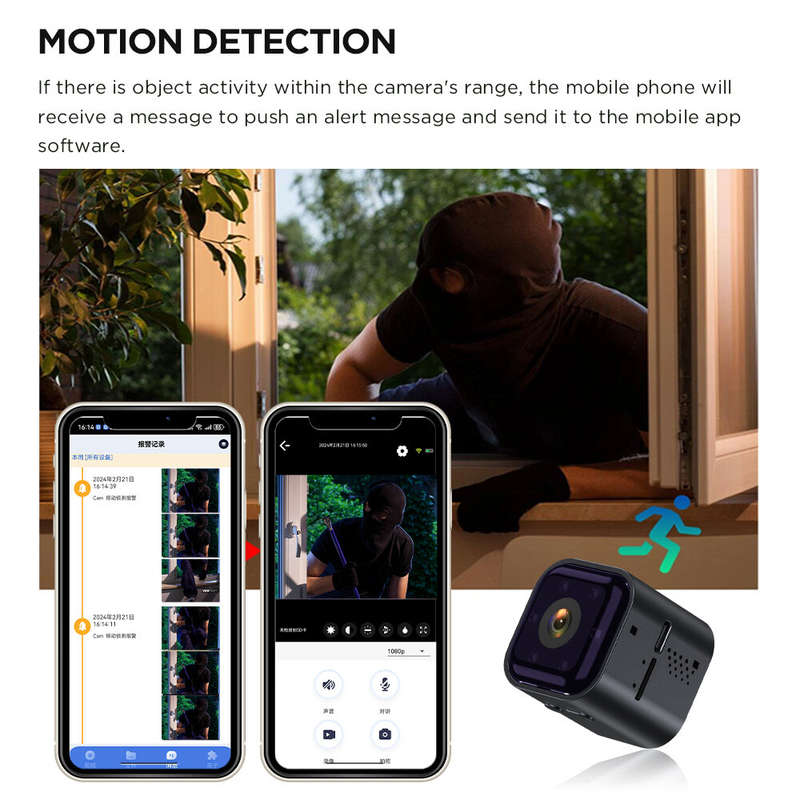 1080P Smart Action Camera HD Wifi Sports Camera IR Night Vision Bicycle Motorcycle Recorder Home Sec