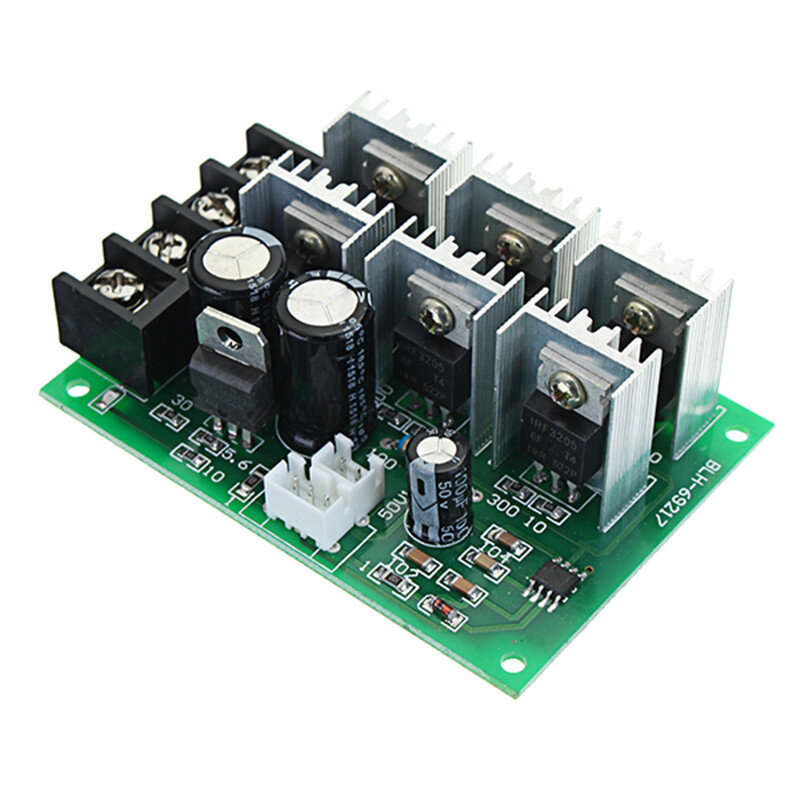 5Pcs DC 9-55V 40A 2000W PWM DC Motor Pump Speed Regulator High Power Speed Controller 9V 12V 24V 36V