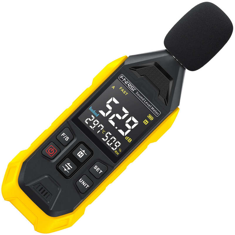 FNIRSI FDM01 High-Precision Digital Noise Decibel Meter 31.5Hz-8.5KHz Range 30-130dB Fast Slow Respo