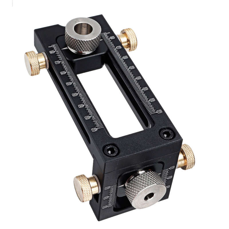Cabinet Hardware Drill 6/8/10/12mm Hole Punch Locator Flat Screw Woodworking Drill Jig Baby Bed Crib