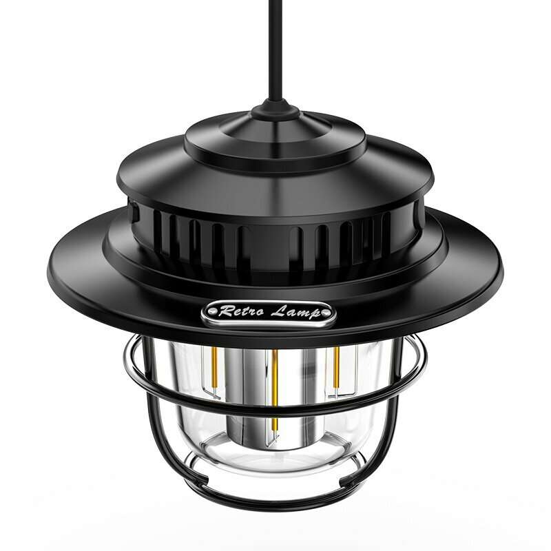 Multifunctional Outdoor Camping LED Retro Camping Searchlight Handle Hook Portable Tent Camping Ligh