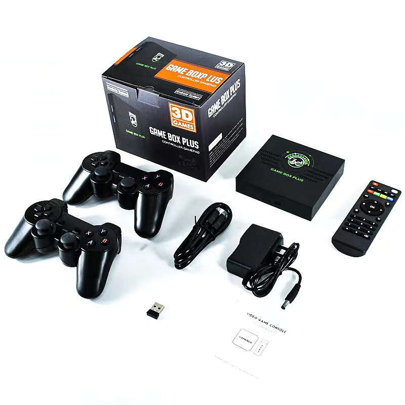 Powkiddy Q6 2.4G Wireless Game Controller 4K HD TV Console Gaming Stick Portable Retro Handheld Fami