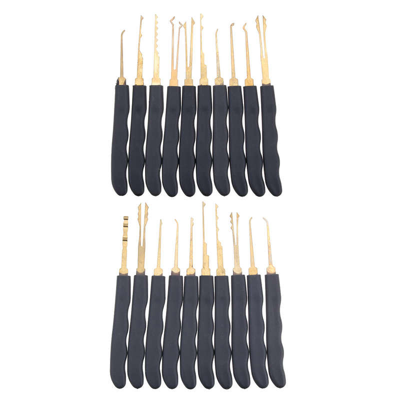 DANIU 24Pcs Lock Picks Training Tool Transparent Practice Padlock Set Locksmith Tool