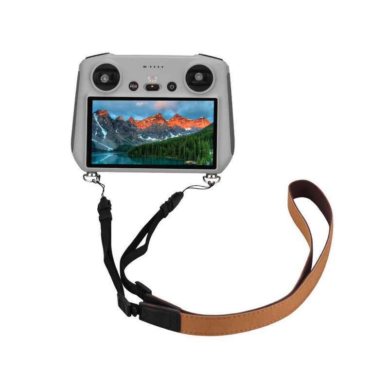 BRDRC RC Smart Remote Control Lanyard Neck Strap Adjustable brown Hanging Buckle Rope for DJI Mini 3