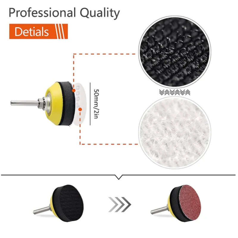 244Pcs 2 Inch Sanding Discs Pads Kit 80-3000 Grit Alumina Polishing Pad for Dremel Rotary Tool Metal