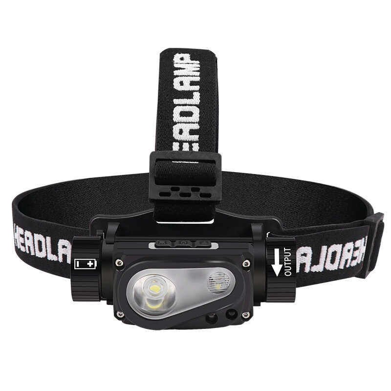 200B-2 XHP50 LED Headlamp Motion Sensor Headlight Flashlight 18650/21700 USB Rechargeable Head Lamp
