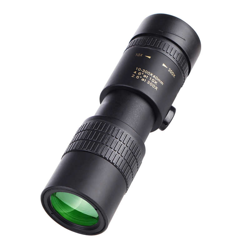 10X-300X40mm High Zoom BAK4 Monocular Professional Long Range Telescope Low Light Night Vision Outdo