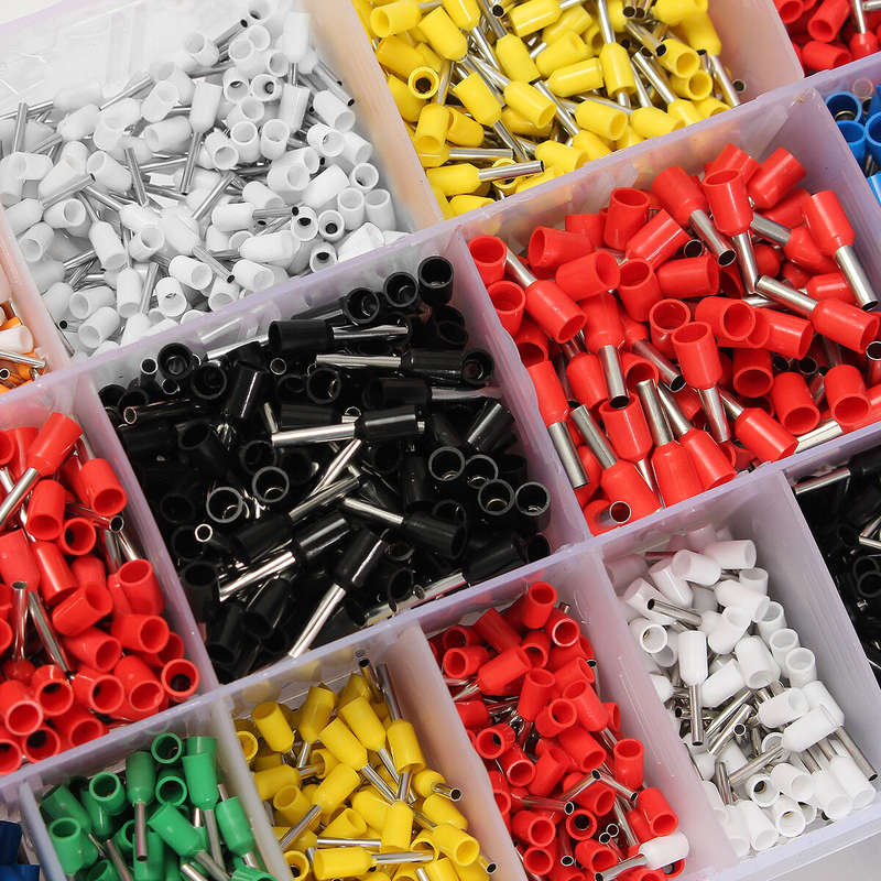 CT06 2120Pcs Wire Copper Crimp Connector Kit Includes Insulated Cord Pin End Terminals AWG 22 to 5 P