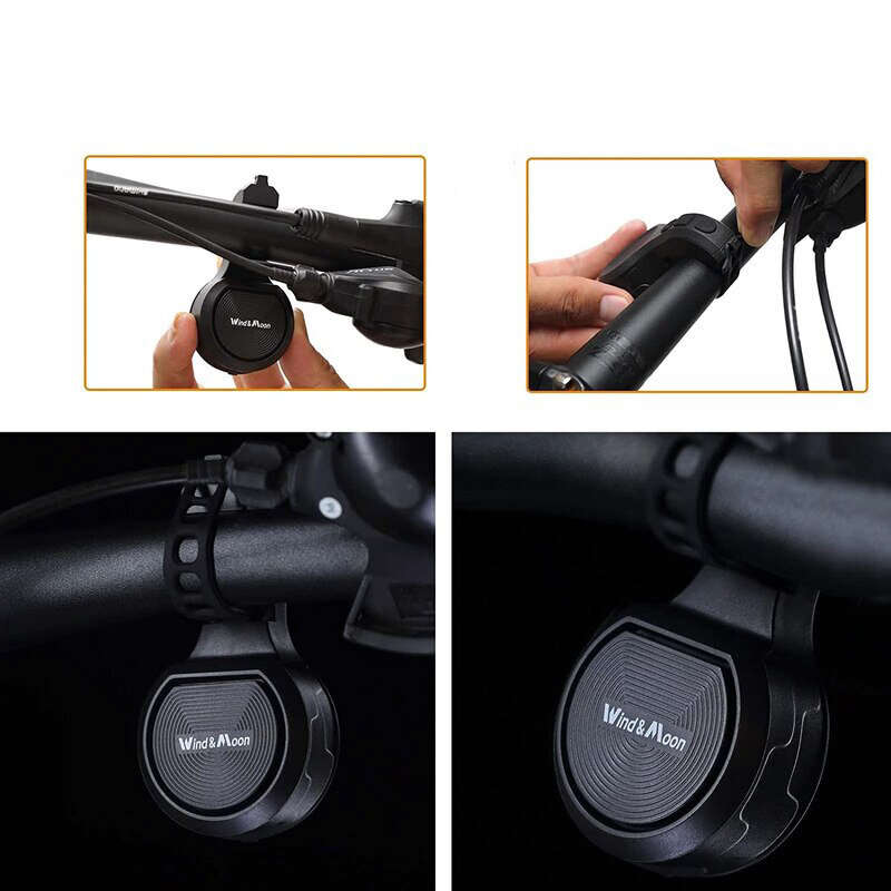 Bike Bell 130dB High Sound Bicycle Horn IPX6 Waterproof Anti-theft 250mAh USB Chargeable Electric Al