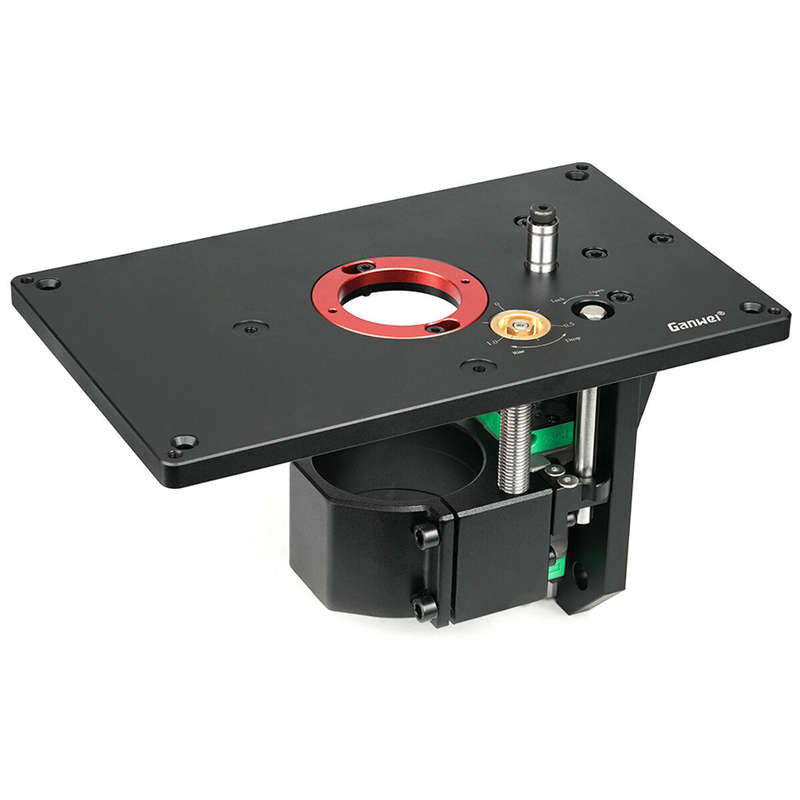GANWEI 0-57mm Woodworking Engraving and Grooving Machine Inverted Lifting Platform Adjustable Table
