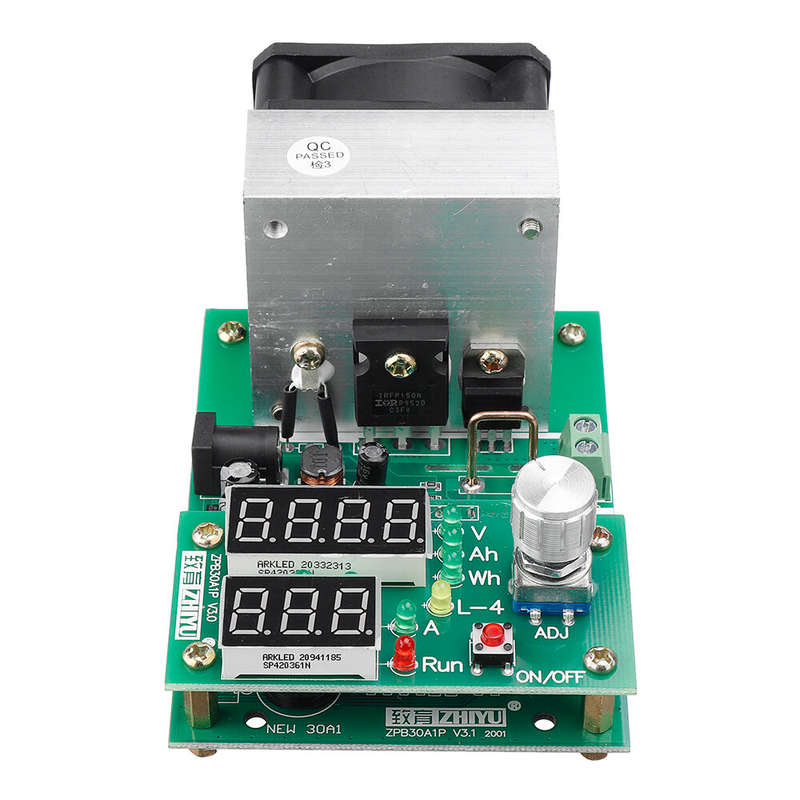 Original ZHIYU 60W / 110W 9.99A 30V Constant Current Electronic Load Aging Battery Capacity Tester