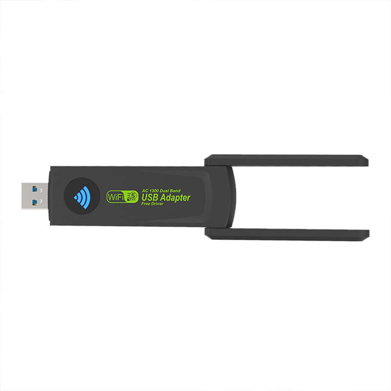 1300Mbps 2.4G/5G Dual Band USB3.0 WiFi Adapter Wifi Dongle USB Network Card Free Driver with Externa