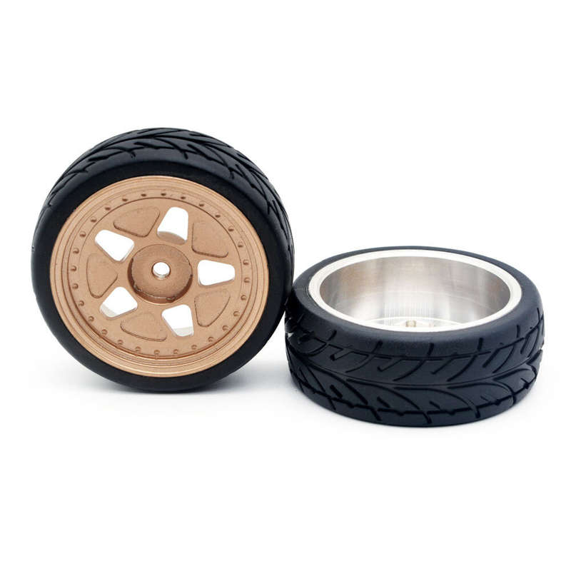 4PCS ZD Racing EX16 S16 1/16 RC Car Spare Tires Wheels Metal Rims 6630 Vehicles Models Parts Accesso