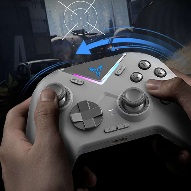 FlyDiGi VADER3 Gaming Handle Wired/BT/Wireless Grip Vibration Carbon Film Stick RGB Joystick Gamepad
