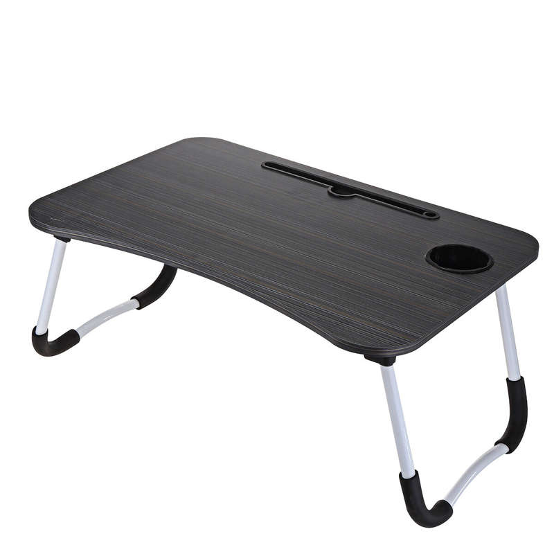Laptop Table Stand with Small Drawer Portable Folding Desk Notebook Table Stand Lap Tray Bed for Chi