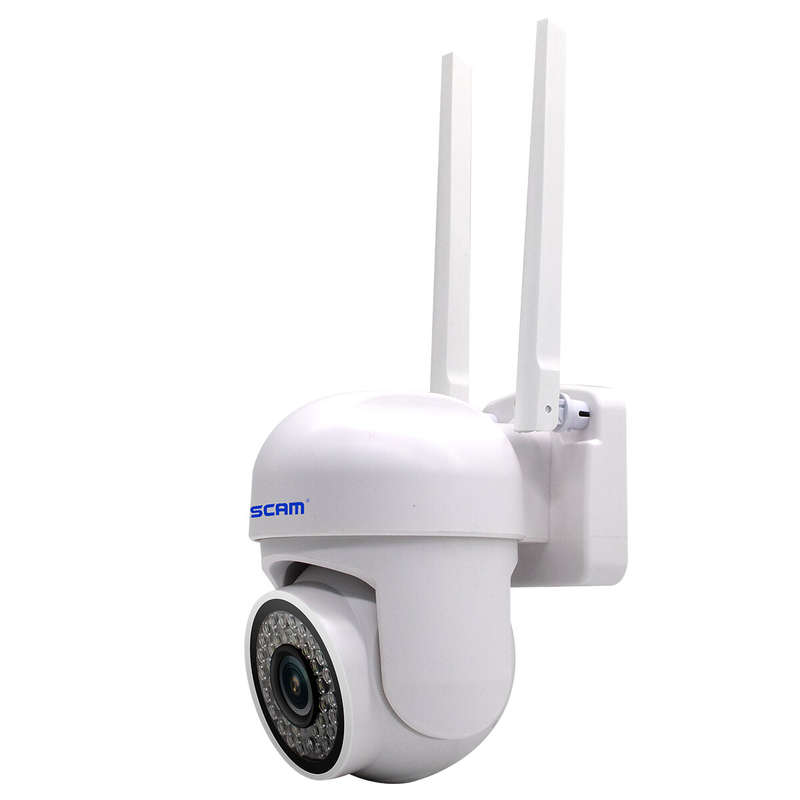 ESCAM PVR007 3MP 1296P Full Color Wireless PTZ IP Dome Camera H.265 IP66 AI Humanoid Detection Home
