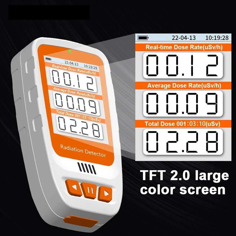 HFS-20 Geiger Counter Nuclear Radiation Tester Radioactive Tester Personal Dosimeter X-ray Beta Gamm