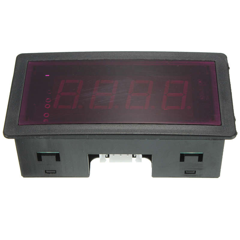 1Set Measuring Gauge 4 Digital Red LED Tachometer RPM Speed Meter 10-9999RPM Hall Proximity Switch S