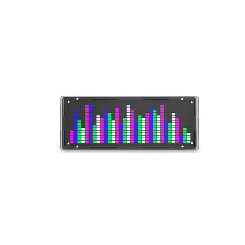 DIY LED Music Spectrum Clock Display Kit 16x32 Segment Rhythm Light 8 Kinds Spectrum Mode Electronic