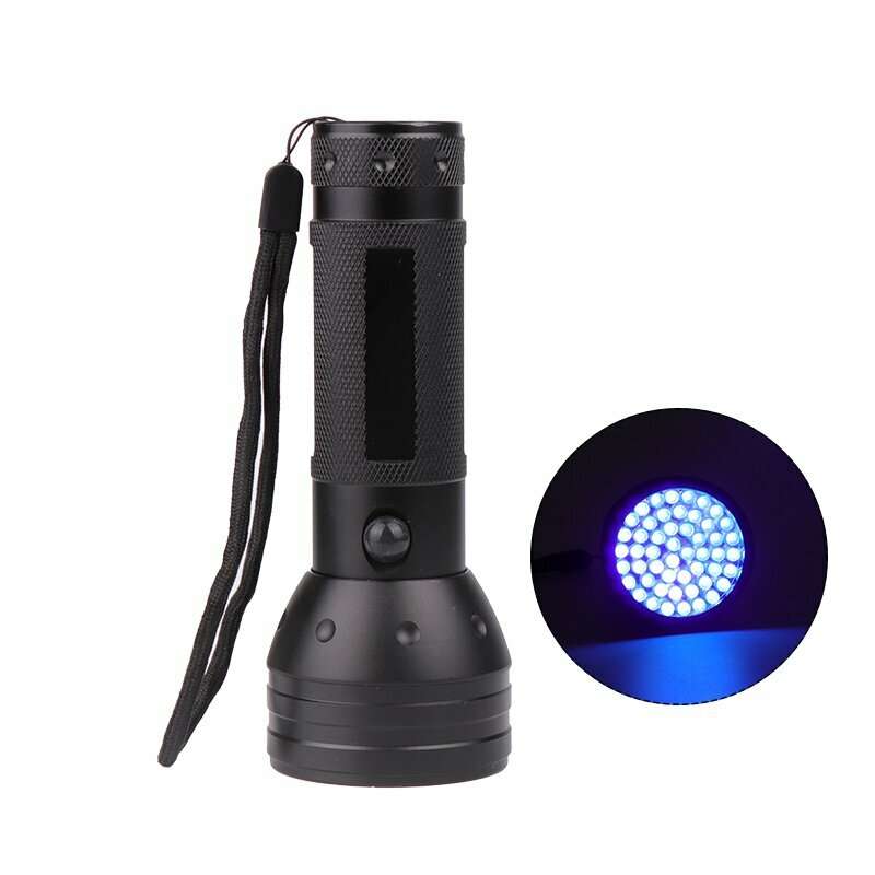 51 LED Purple Light Flashlight 395nm Handheld UV Black Light Flashlight Portable Ultra Violet Torch