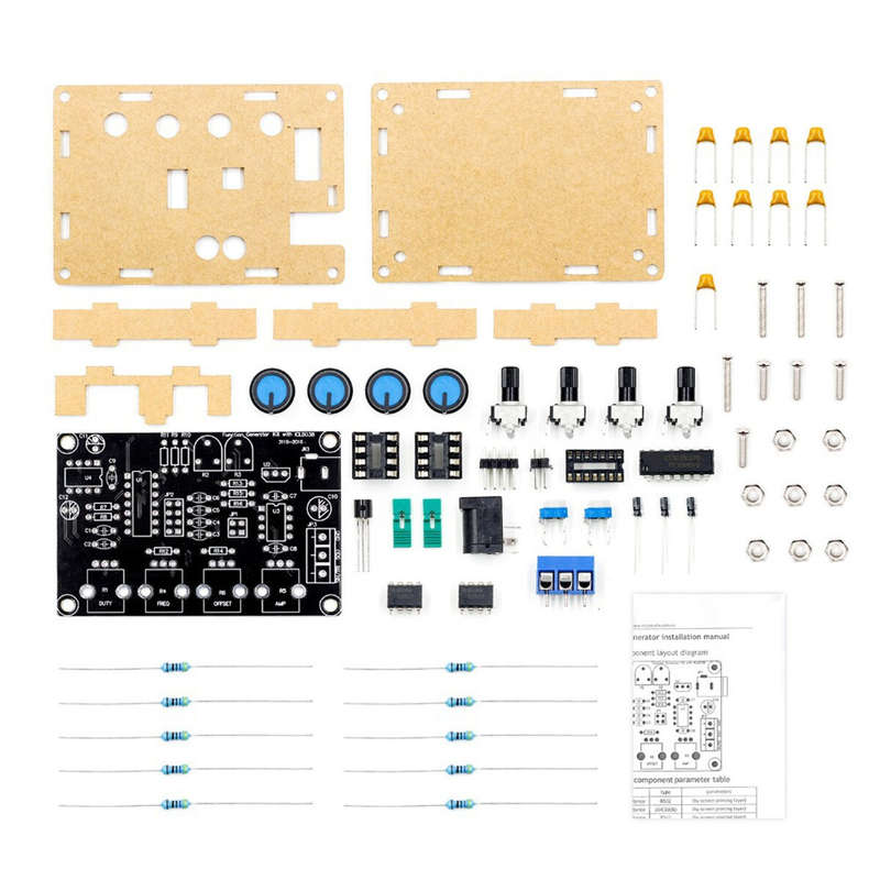 FNIRSI Signal Generator DIY Kit with ICL8038 High-Speed Op Amp Adjustable Frequency 5Hz-400KHz Duty