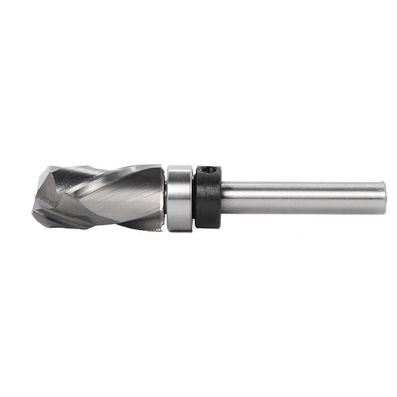 1/4" 6.35mm Shank Carbide Bottom Bearing Spiral Trimming CNC Router Bit End Mill 1/2"/12.7mm Cutting