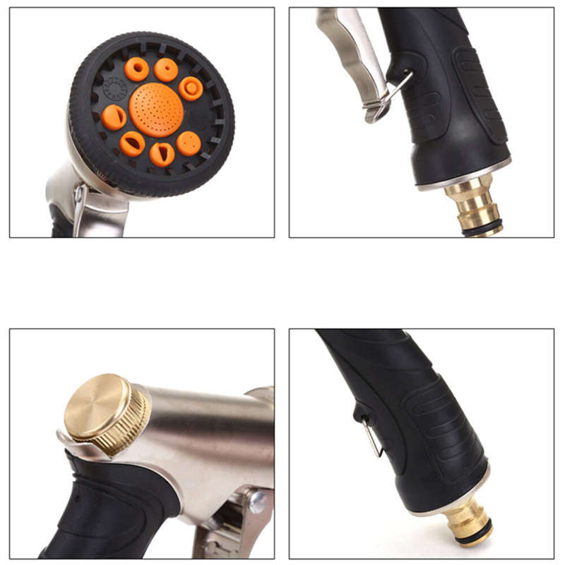 9 Function High-Pressure Water Spray Gun Car Washer Hose Spray Bottle Garden Watering Sprinkler Spri