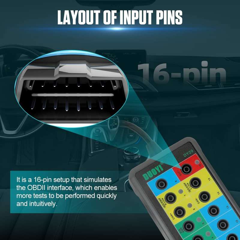 DY29 Automotive OBD Interface Diagnostic Protocol Detector Detects Diagnostic Signal Detector