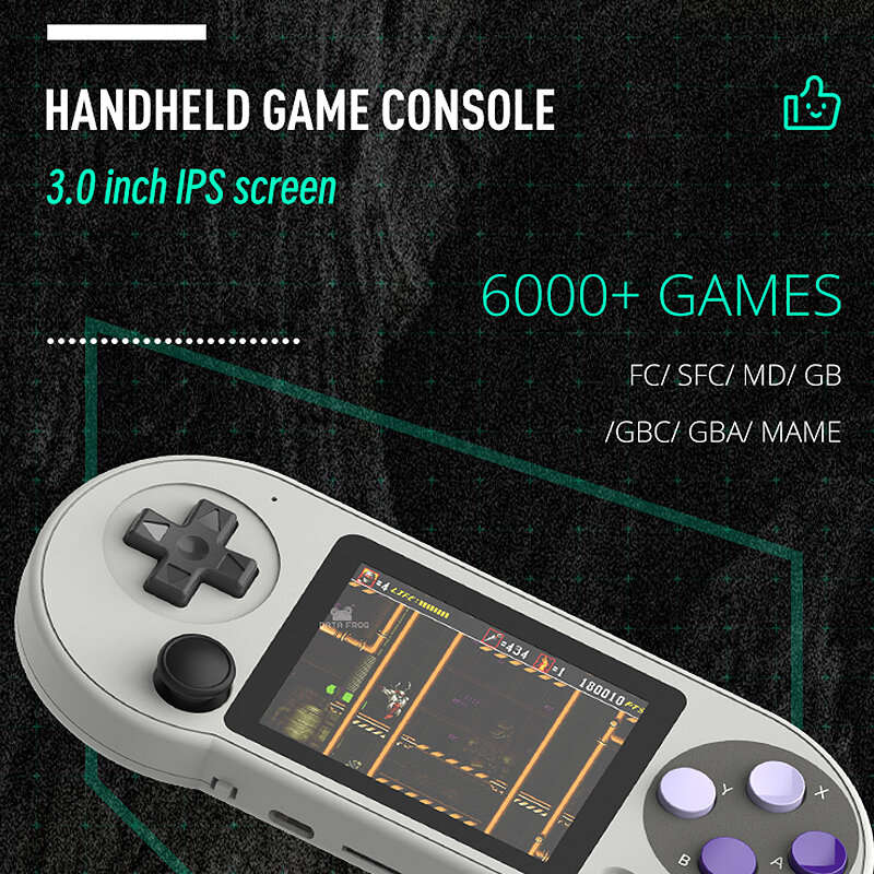 DATA FROG SF2000 Classic Retro Portable Mini S7 Game Console with Joystick 3 inch IPS Handheld Game