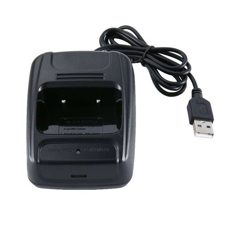 Portable USB Li-ion Radio Battery Charger Input 5V 1A for Baofeng BF-888S Walkie Talkie USB Charger