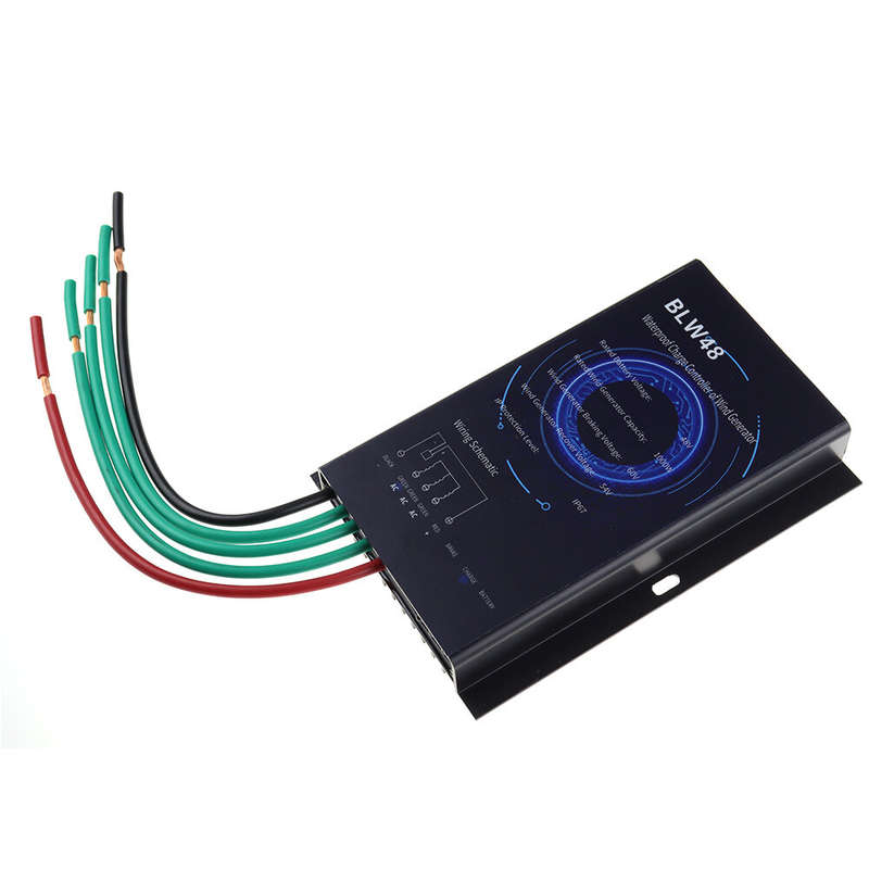 Excellway 1000W Wind Turbine Controller with 48V Battery Rated Voltage Compact and Lightweight Desig