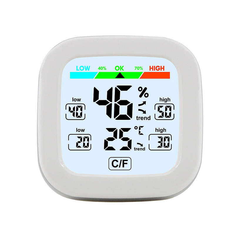 Digital Hygrometer Thermometer Indoor Temperature Humidity Meter Sensor 24H Data Record LCD Display