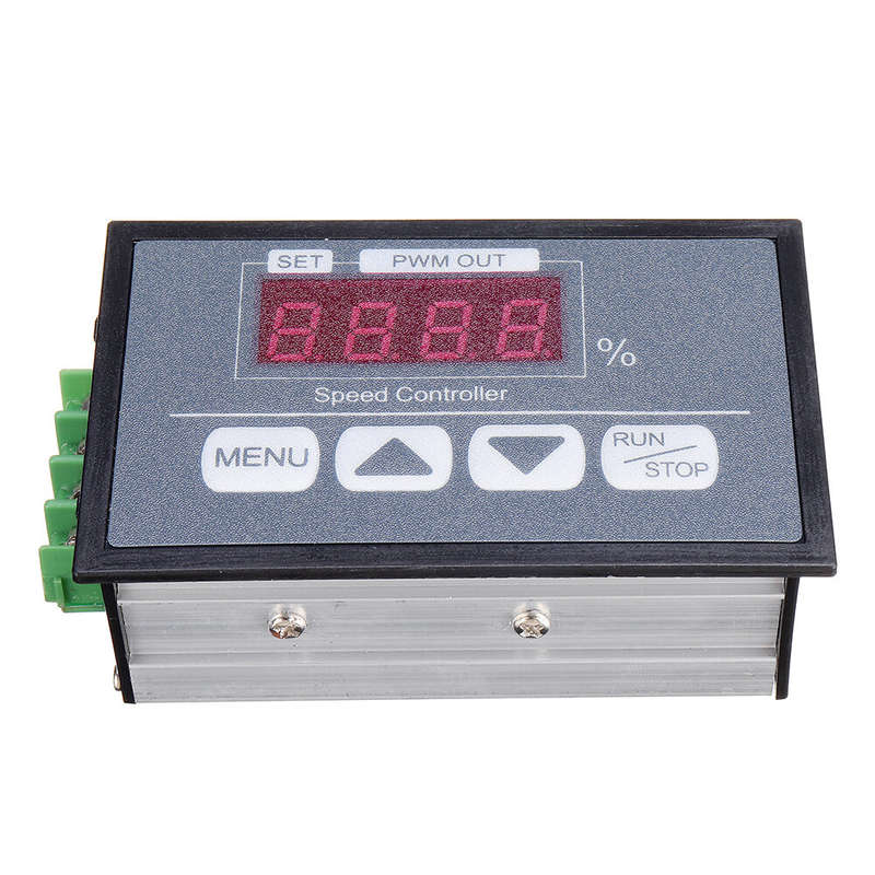 30A 6V12V60V Button Speed Controller Digital Display Percentage Tachometer DC Motor Slow Start Slow